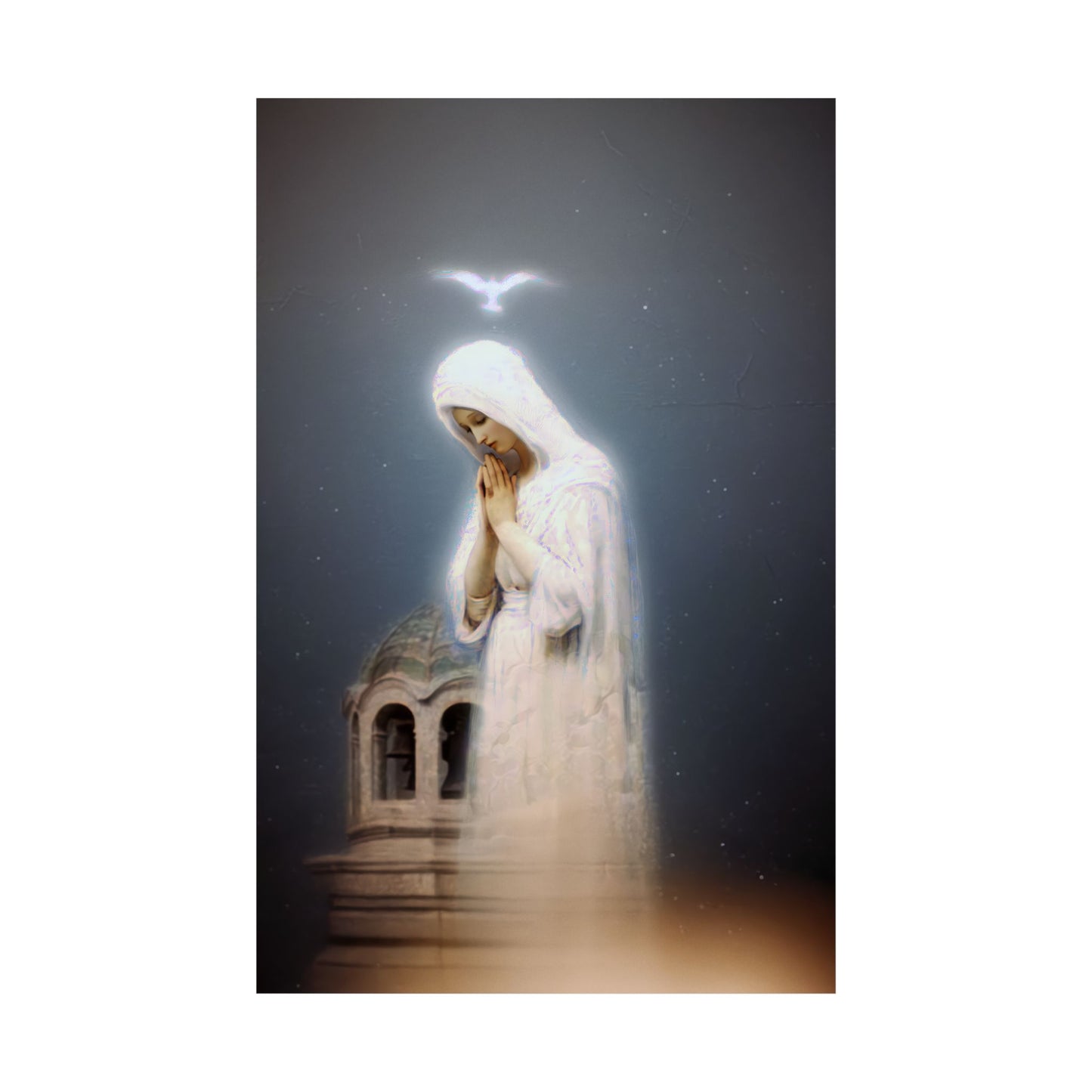 Our Lady of Zeitoun - Mother Mary Print - Marian Art - Sanctified Souls Print - Multiple Sizes - Premium Vertical Posters