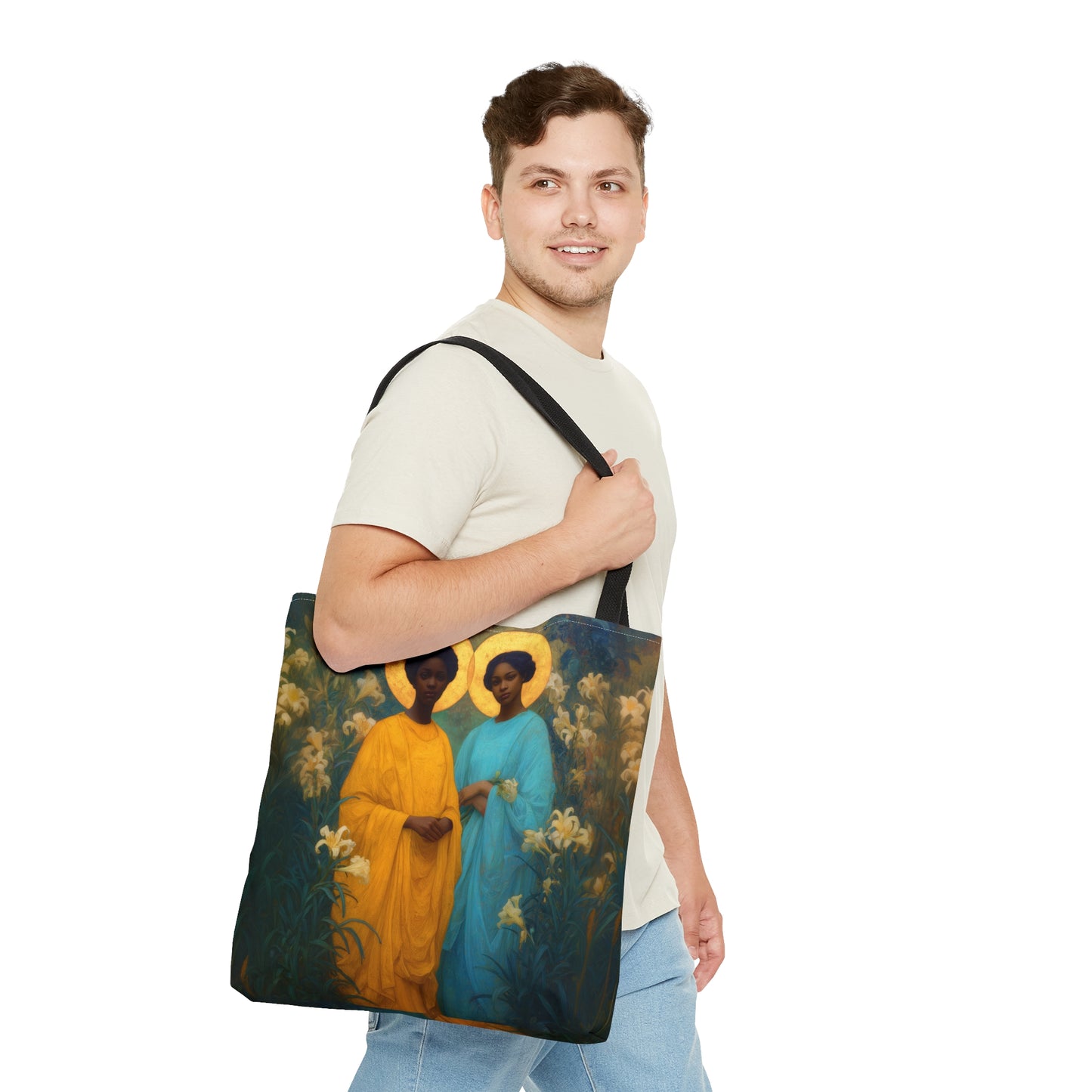 Saint Perpetua and Saint Felicity - Tote Bag - Large Medium Small Faith Art Bag - Bible Study Faith Purse - Double Sided