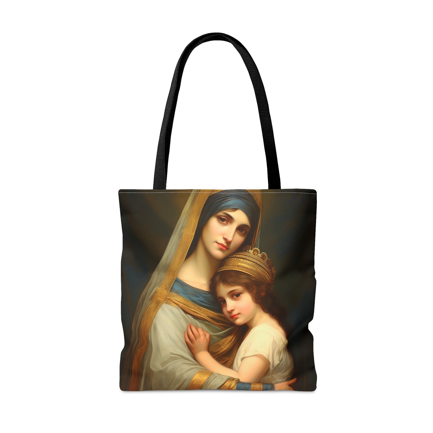 Saint Anne and Young Mother Mary  Tote Bag - Large Medium Small Faith Art Bag - Re usable Tote Purse - Double Sided - Catholic Art Bag