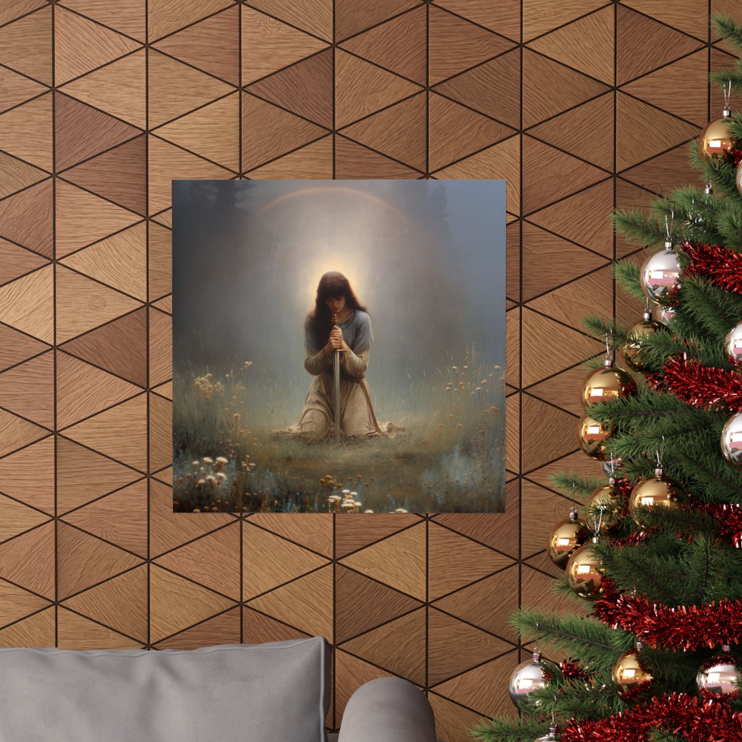 Saint Joan of Arc - Sanctified Souls Print - Multiple Sizes - Premium Posters - Catholic Art - Christian Home Decor Artwork