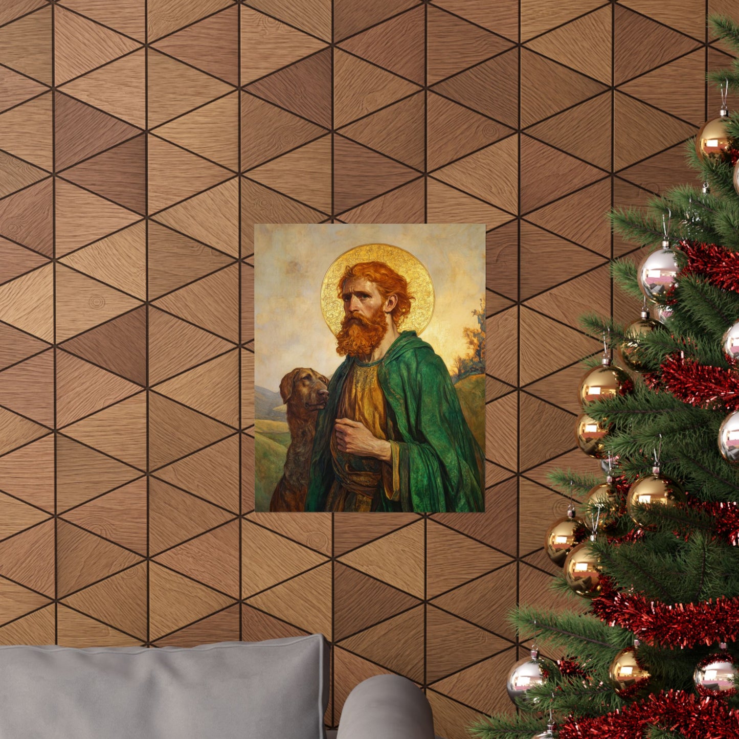 Saint Andrew the Scot - Sanctified Souls Print - Multiple Sizes - Premium Posters - Catholic Art - Christian - Gifts for Catholics