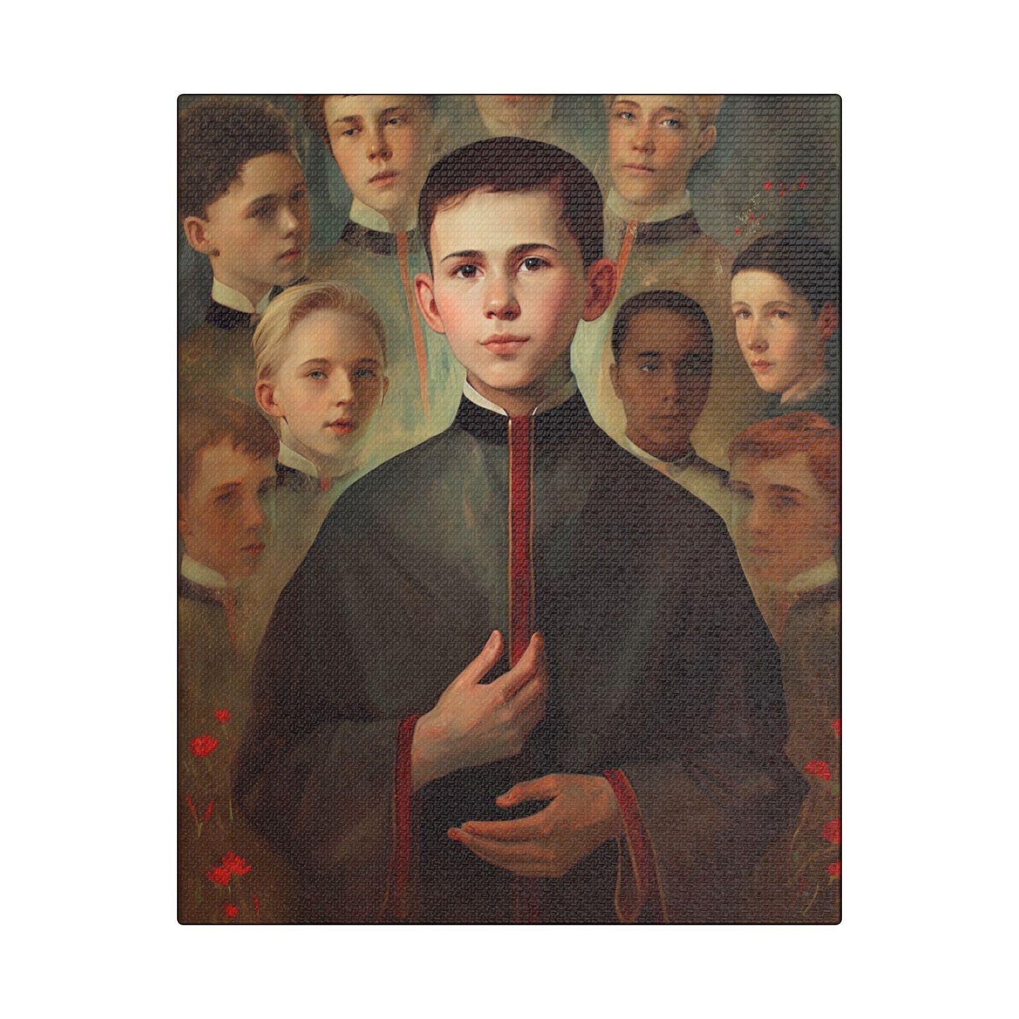 Saint John Berchmans Canvas Print - Multiple Sizes - Catholic Home art - Museum Wrapped Canvas - Sanctified Souls Print