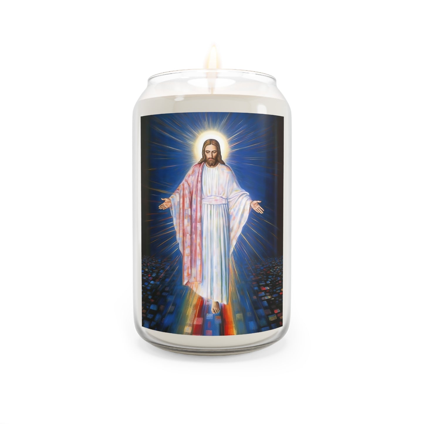 Christ - Our Divine Lord Savior - Scented Prayer Candle, 13.75oz - Tall Size - Religious Prayer Candle - Catholic Art - Religious Gift