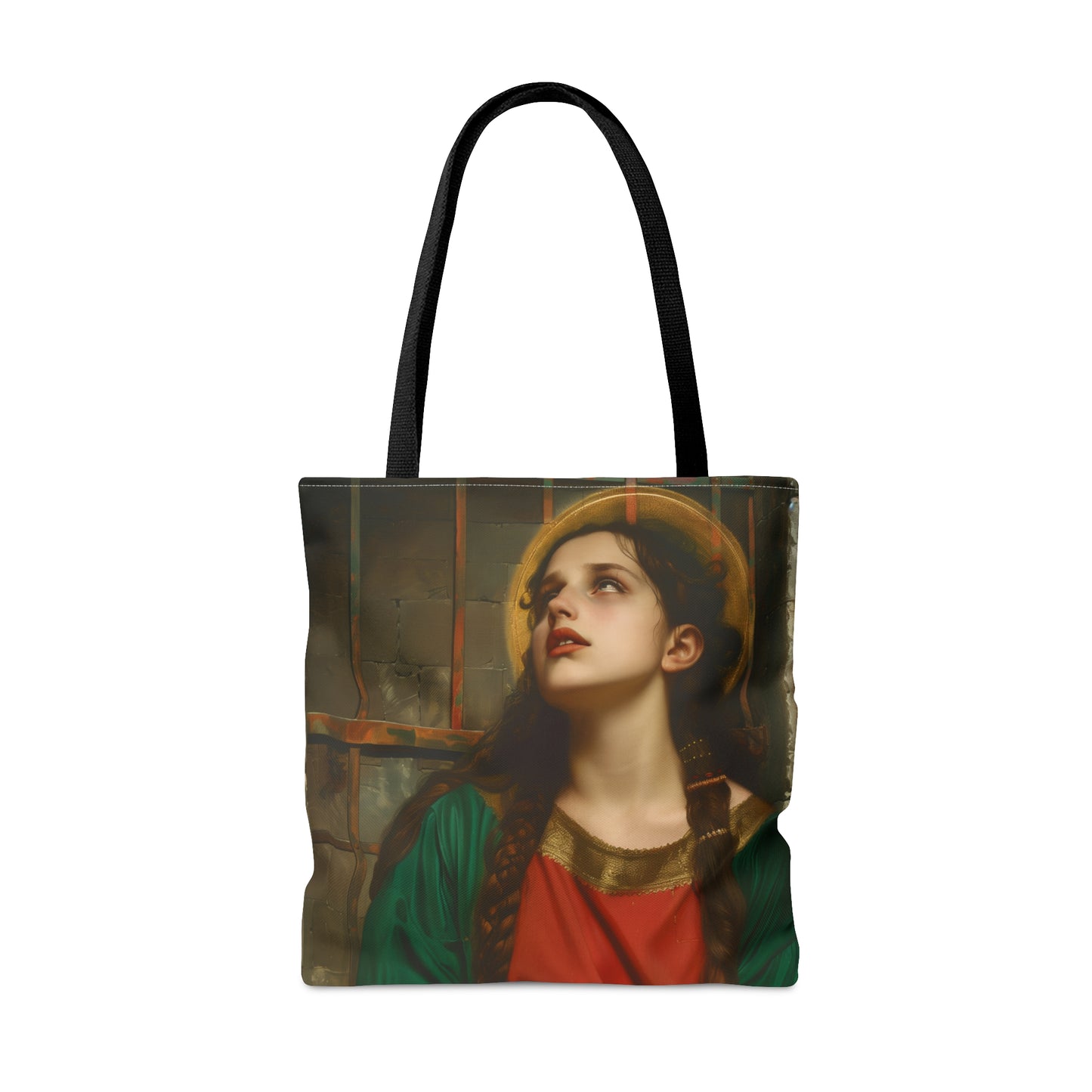 Saint Juliana of Nicomedia Tote Bag - Large Medium Small Faith Art Bag - Catholic Faith Purse - Double Sided - Religious Art Purse
