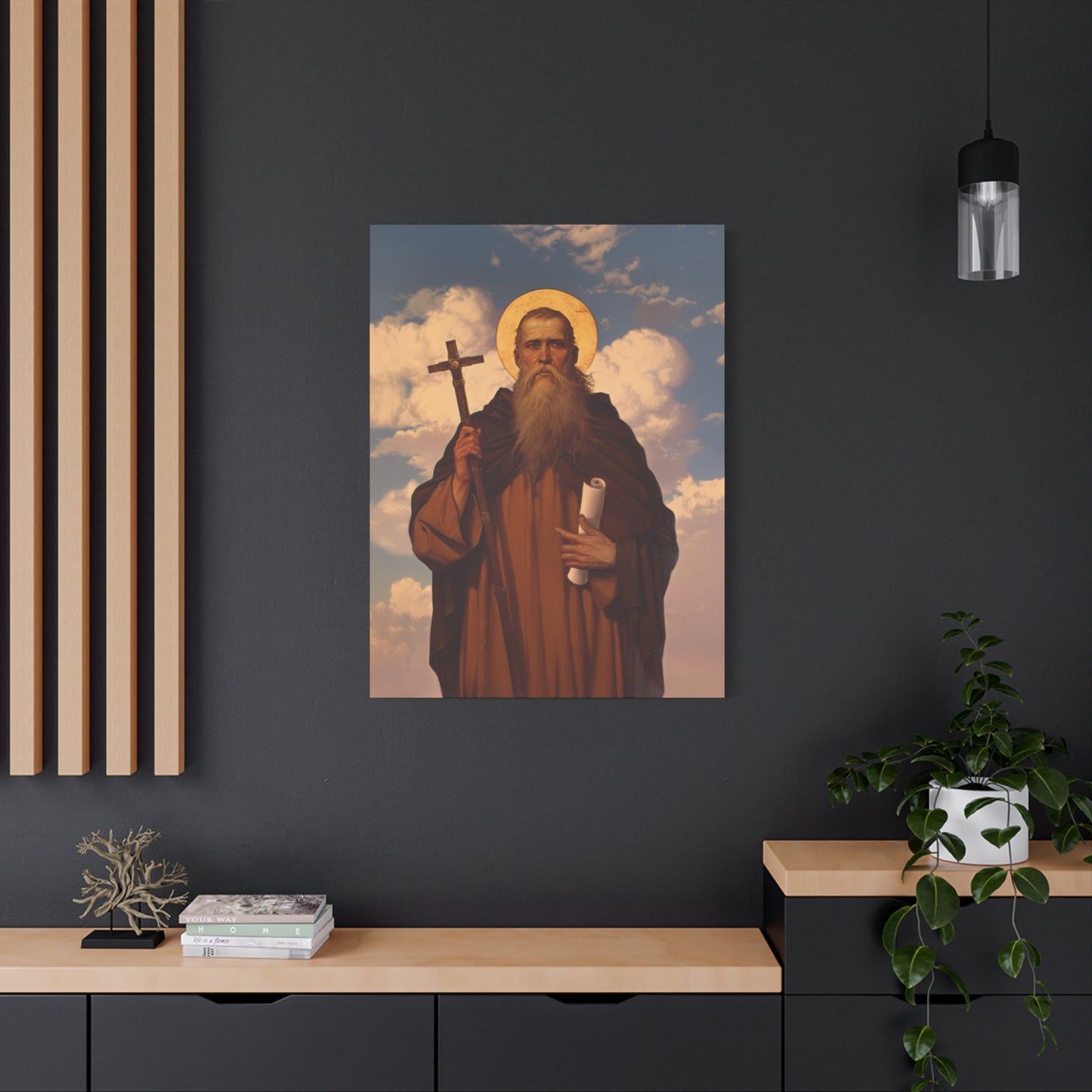 Saint Joannicus the Great / Loannikios of Mount Olympus - Gallery Wrapped Canvas - Print - Religious Art for your Home - Catholic Art Print
