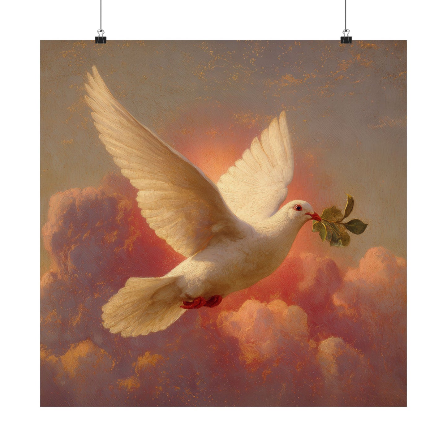 The Spirit Who Restored the Horizon - Holy Spirit - The Dove - Sanctified Souls Print - Multiple Sizes - Premium Matte Vertical Posters