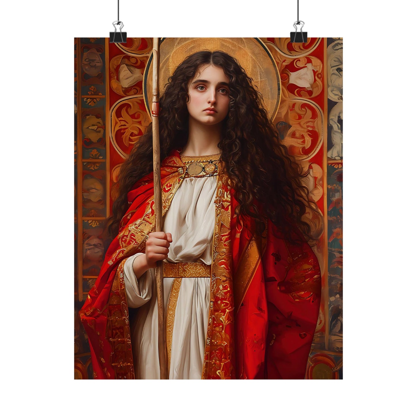 Saint Adela of Normandy - Sanctified Souls Print - Multiple Sizes - Premium Matte Vertical Posters