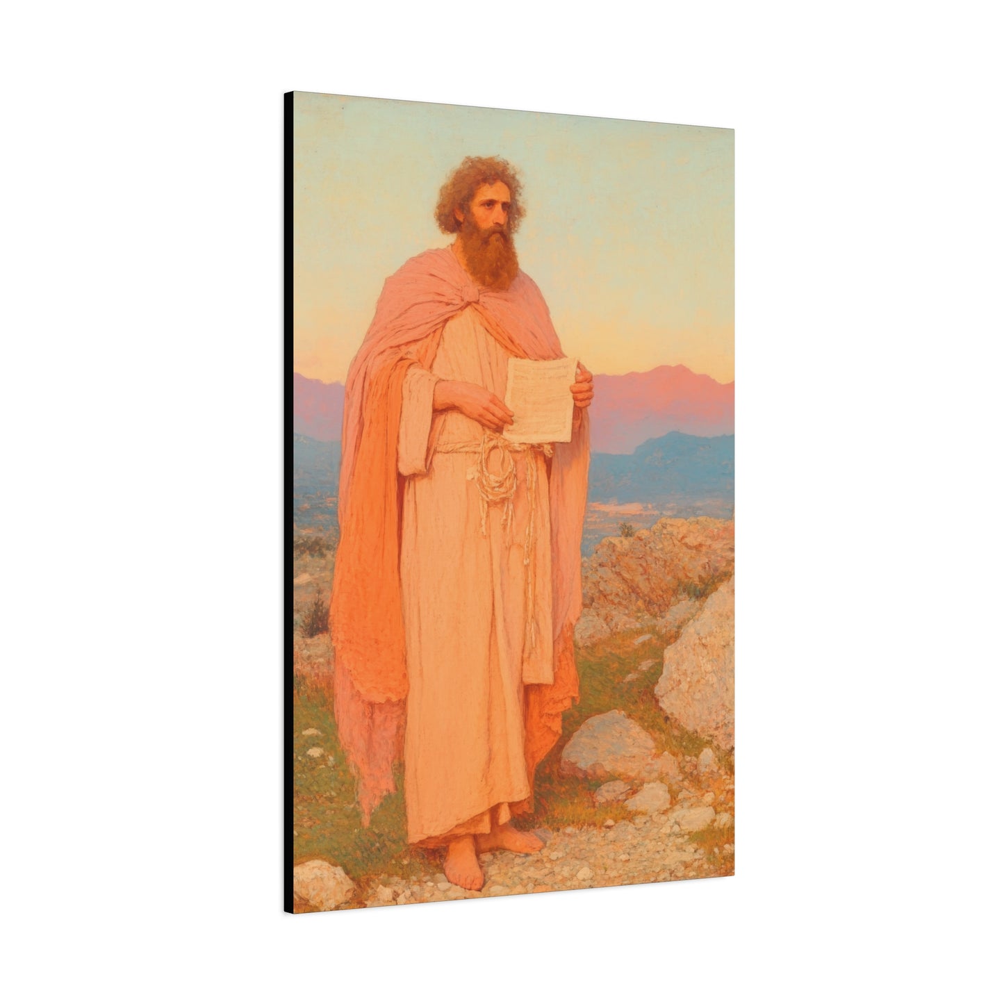 Obadiah - Keeper of the Lord's Warning and Mercy - Gallery Wrapped Canvas - Print - Religious Art for your Home - Catholic Art