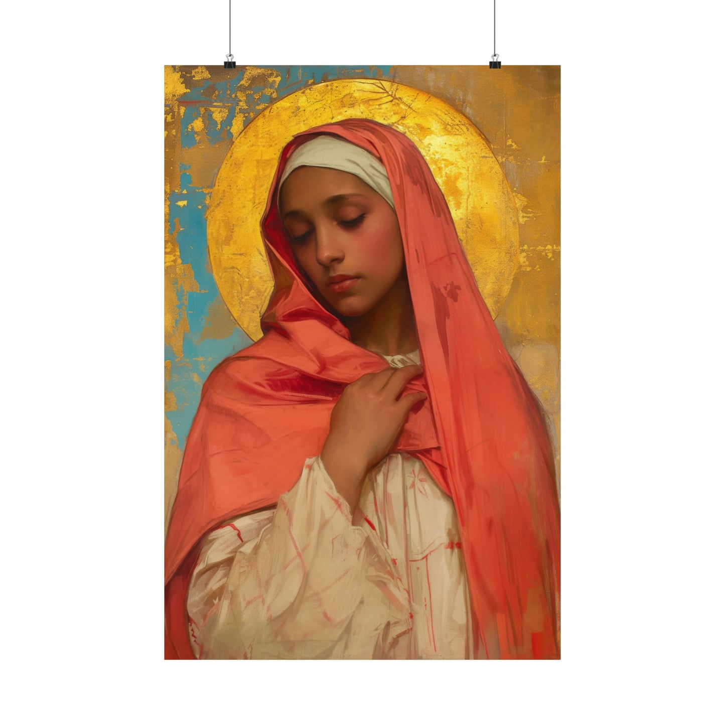 Saint Lea of Rome - Sanctified Souls Print - Multiple Sizes - Premium Matte Vertical Posters - Catholic Saint Art