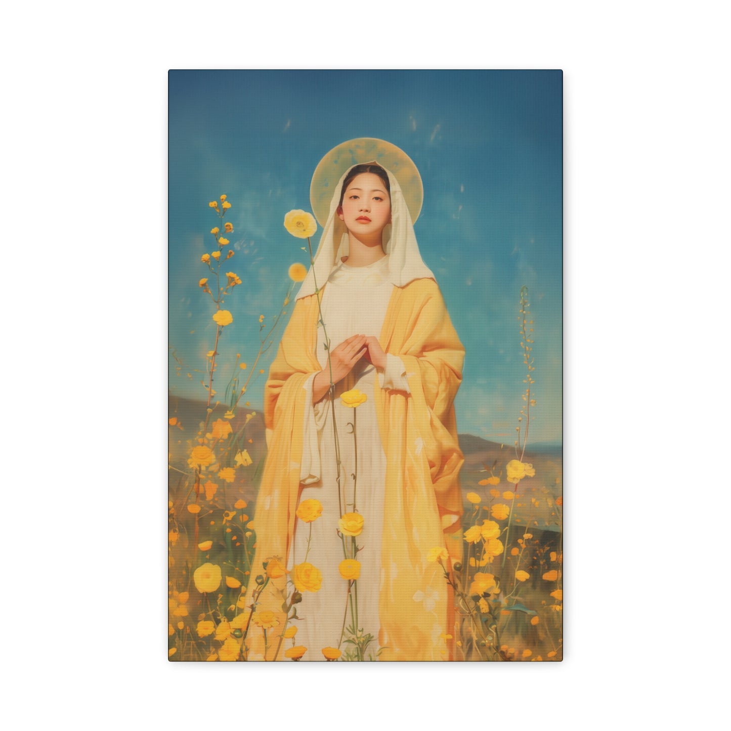 Saint Agatha Lin - Gallery Wrapped Canvas - Print - Religious Art for your Home - Catholic Art