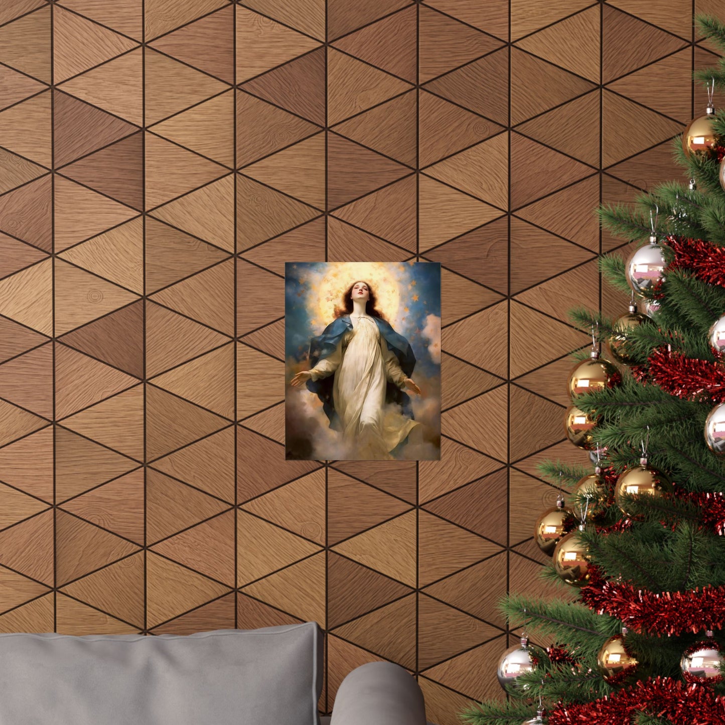The Assumption of Mary Print - Sanctified Souls Print - Multiple Sizes - Premium Matte Vertical Posters