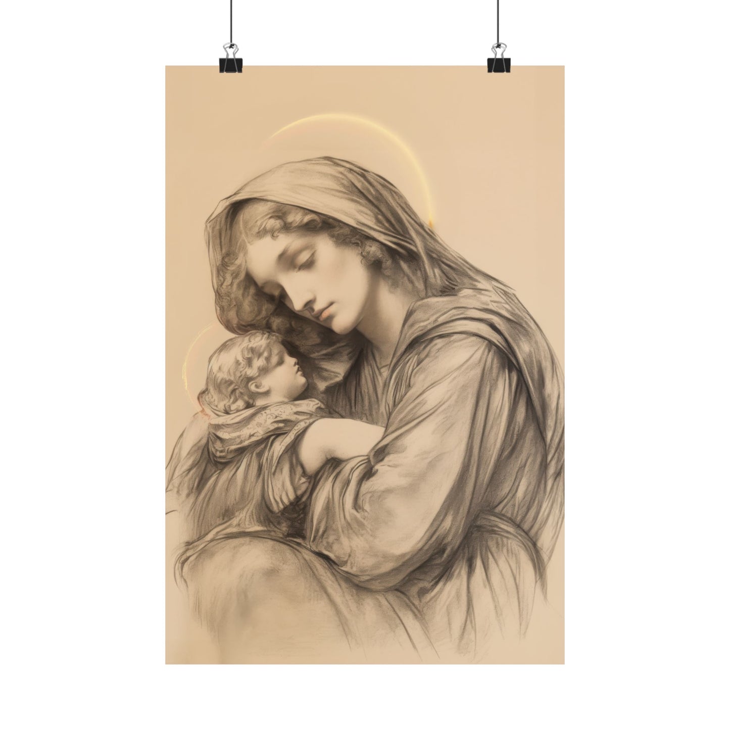 Grace Unveiled - The Nativity of the Virgin Mary - Sanctified Souls Print - Multiple Sizes - Premium Posters - Catholic Art - Christian