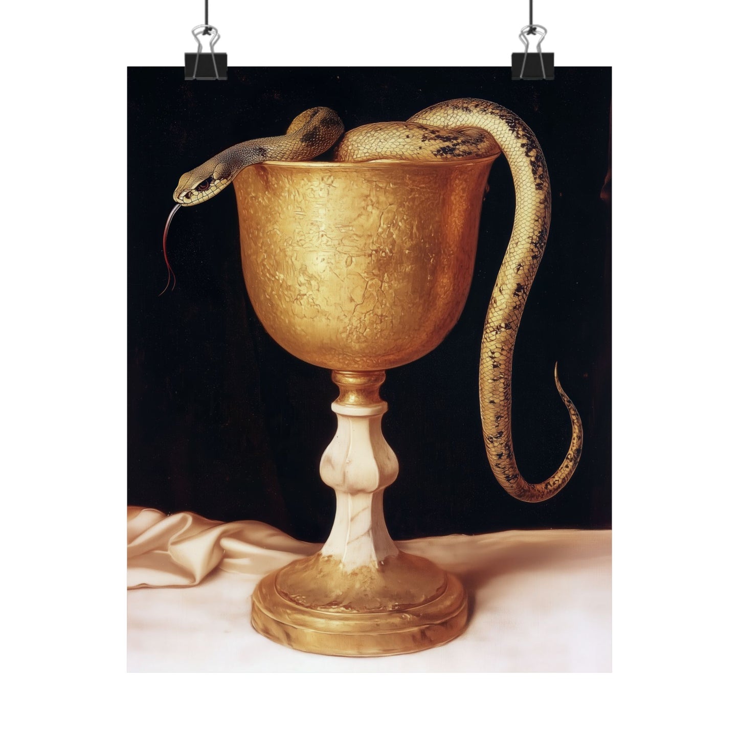 Saint John's Chalice - Sanctified Souls Print - Multiple Sizes - Premium Matte Vertical Posters