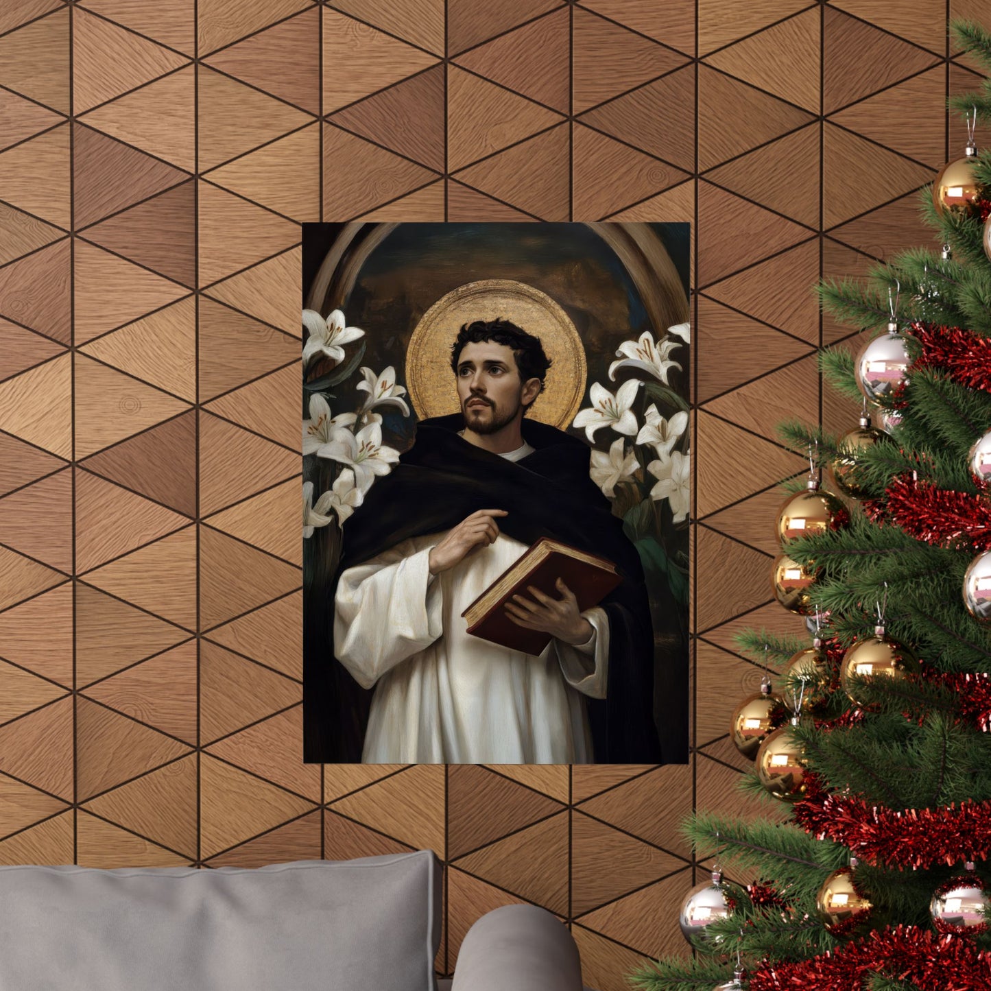 Saint Dominic - Sanctified Souls Print - Multiple Sizes - Premium Posters - Catholic Art - Christian Home Decor Artwork