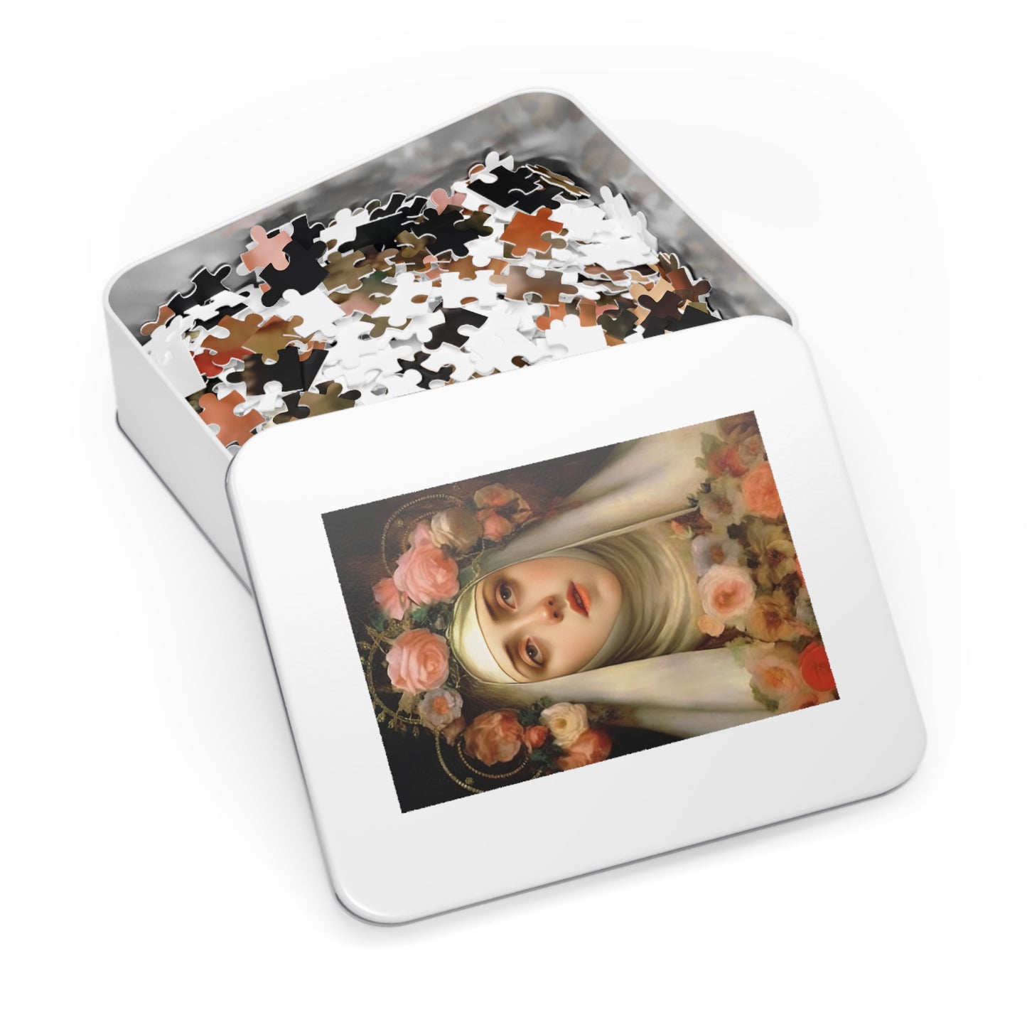Saint Rose of Lima - Puzzle and Keepsake Tin - Religious Jigsaw Puzzle (30, 110, 252, 500,1000-Piece) - Religious Puzzle