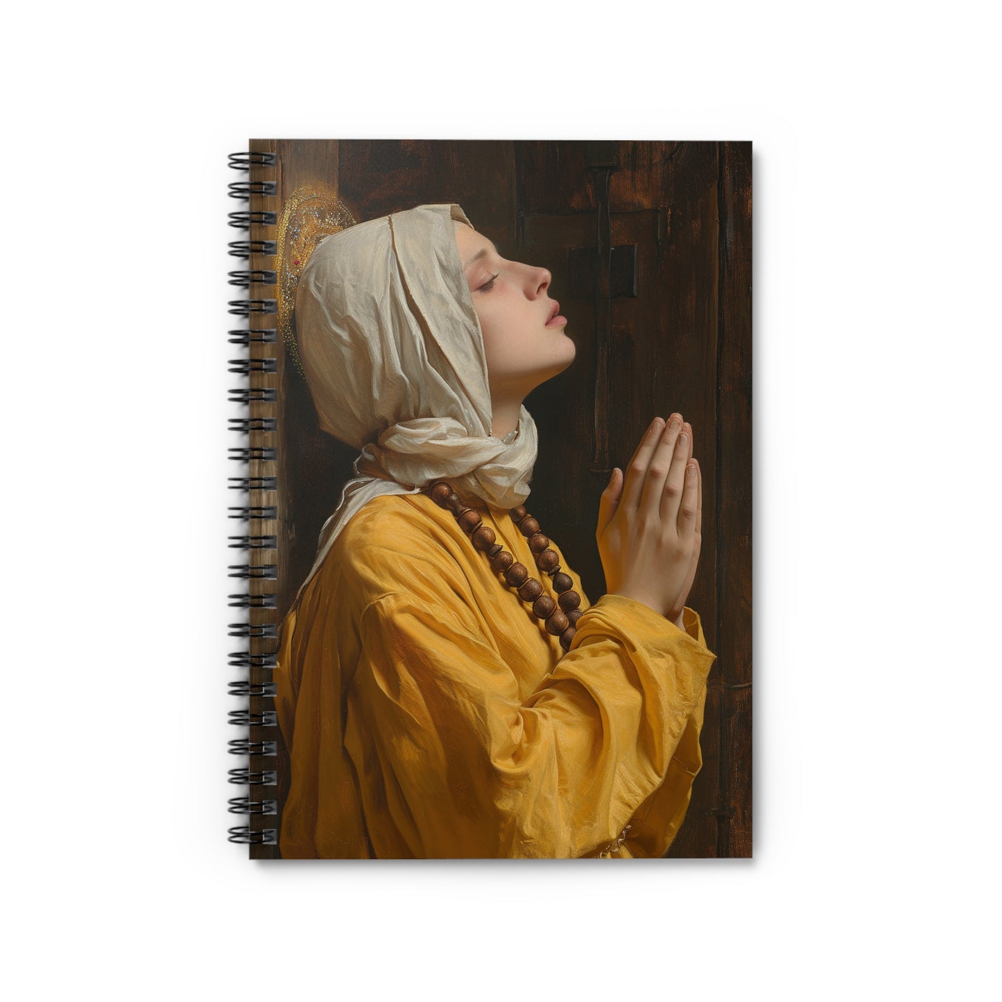 Saint Yvette of Huy Journal - Sanctified Souls Art - Religious Based Notebook - Spiral Notebook - Ruled Line