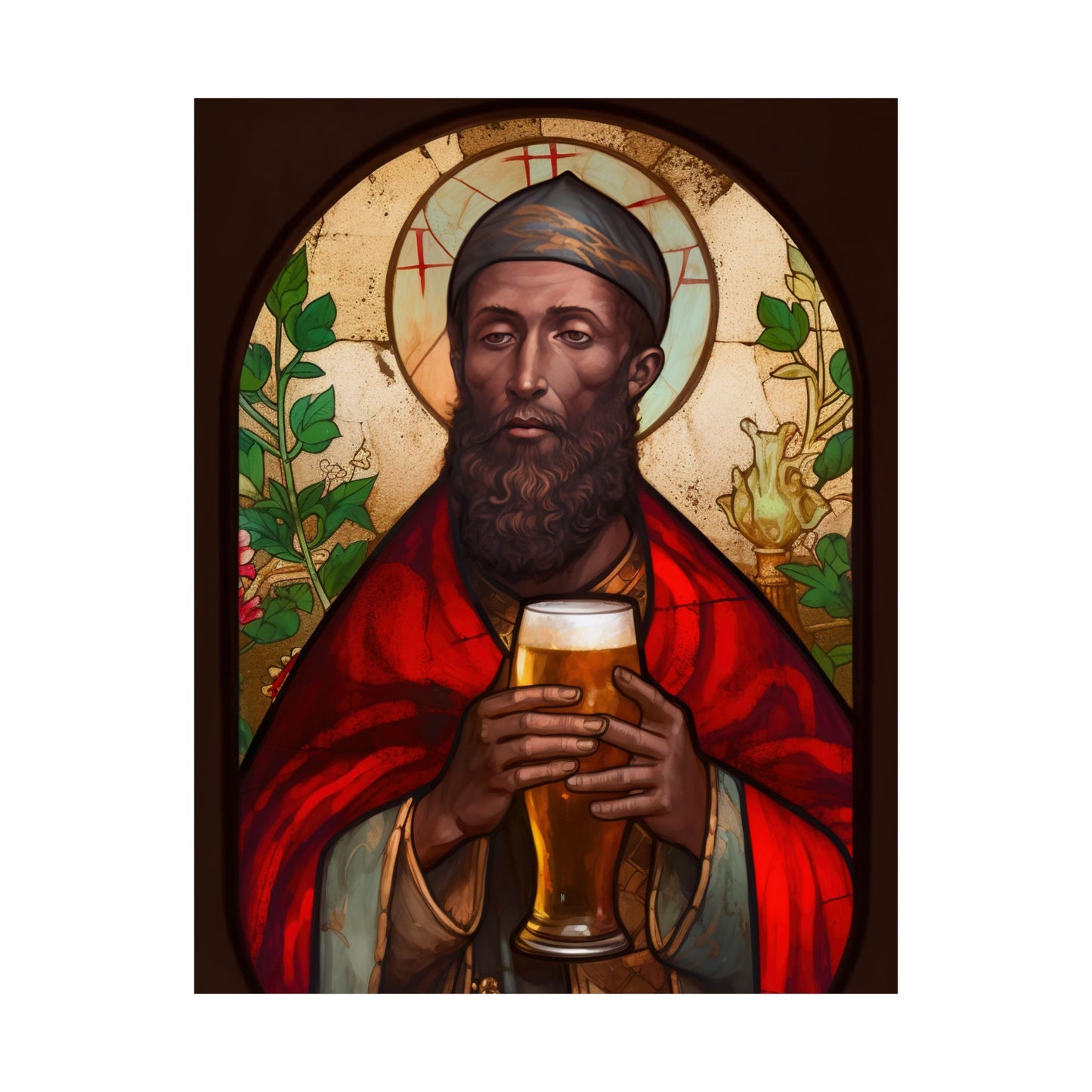 Saint Augustine of Hippo - Sanctified Souls Print - Multiple Sizes - Premium Matte Vertical Posters