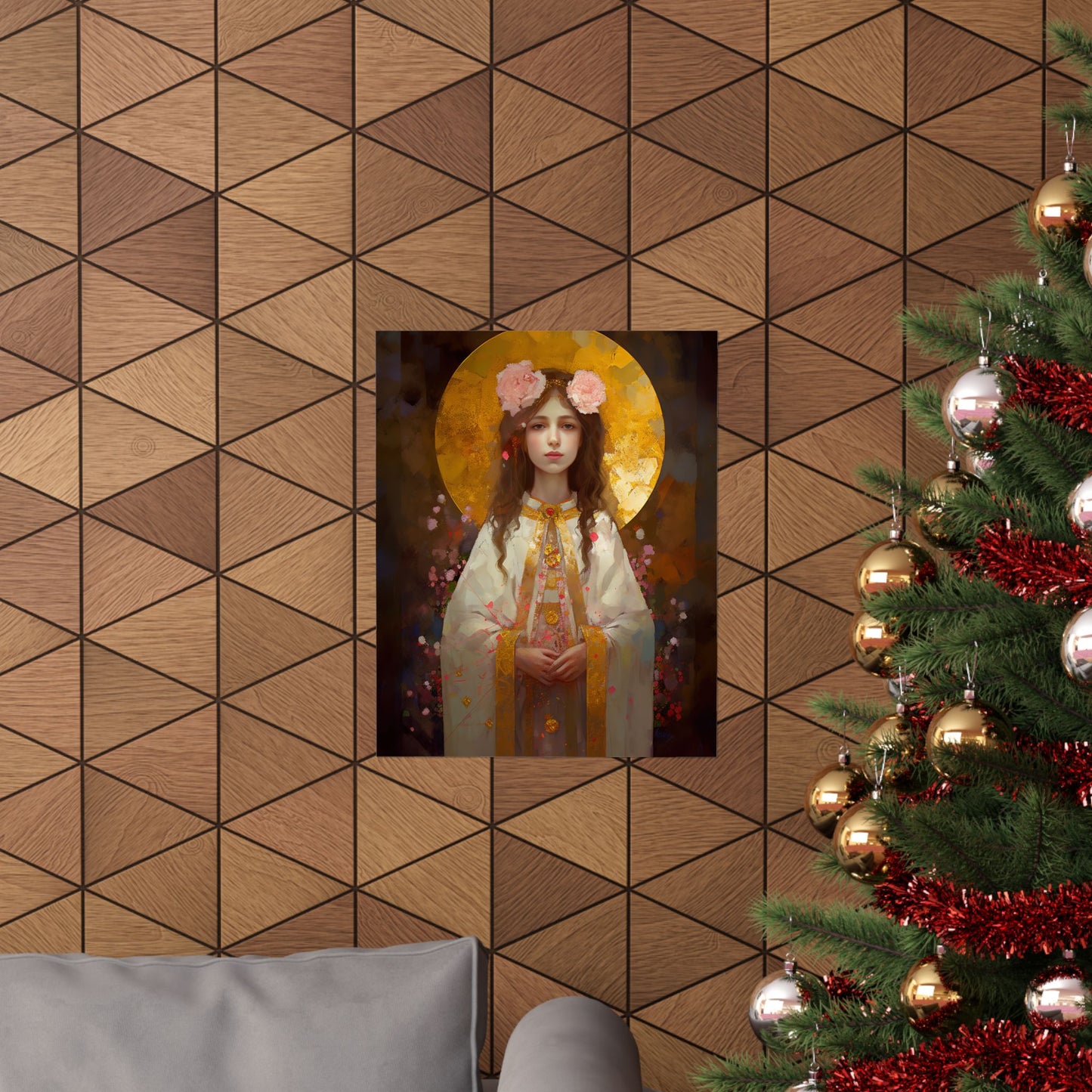 Saint Philomena Print - Sanctified Souls Print - Multiple Sizes - Premium Matte Vertical Posters