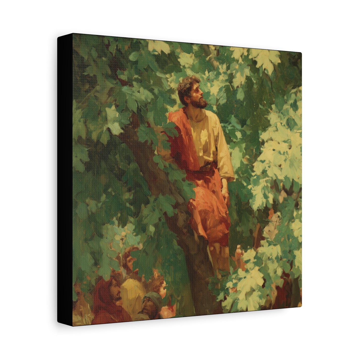 Zacchaeus - Gallery Wrapped Canvas - Print - Religious Art for your Home - Catholic Art Print