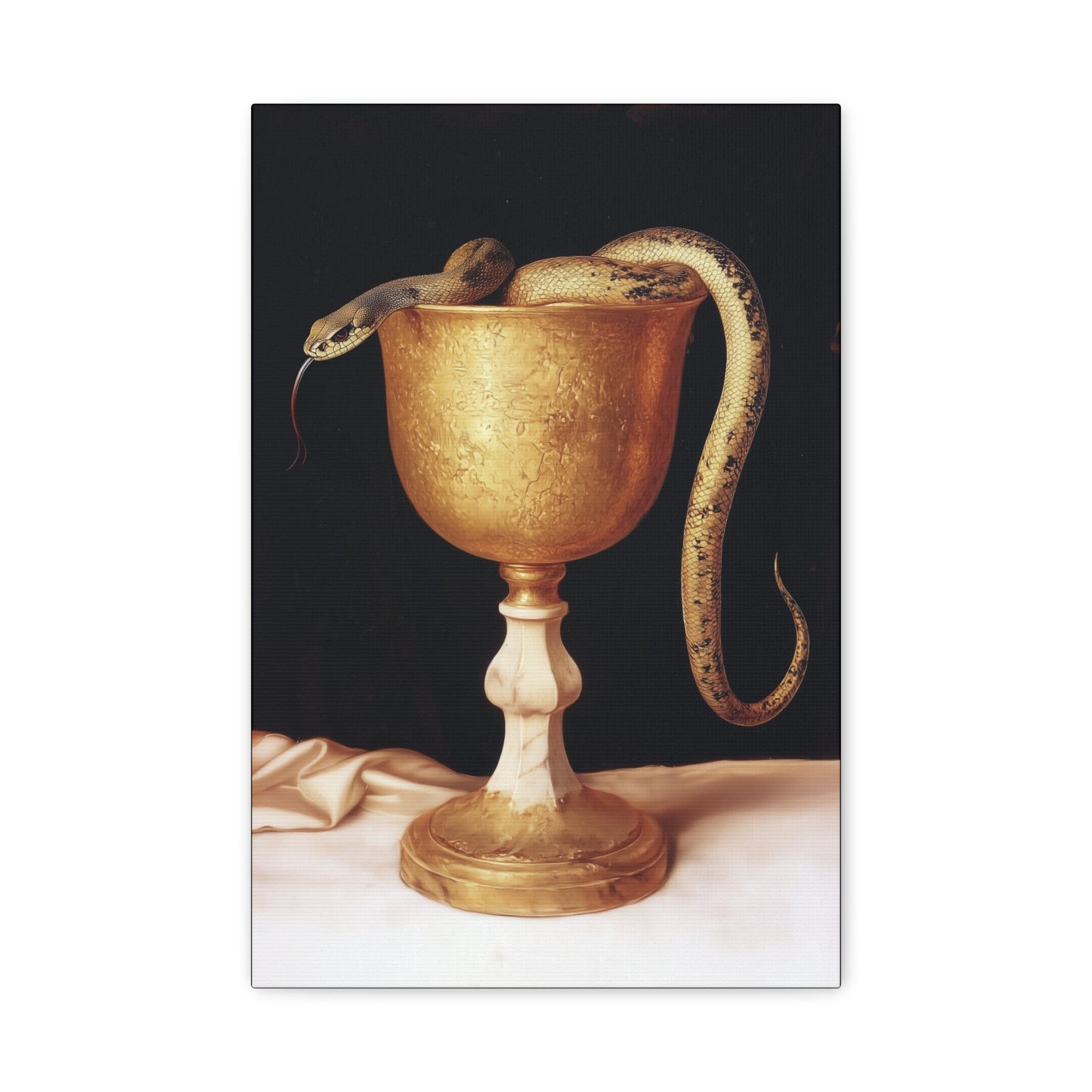 Saint John's Chalice - Gallery Wrapped Canvas - Print - Religious Art for your Home - Catholic