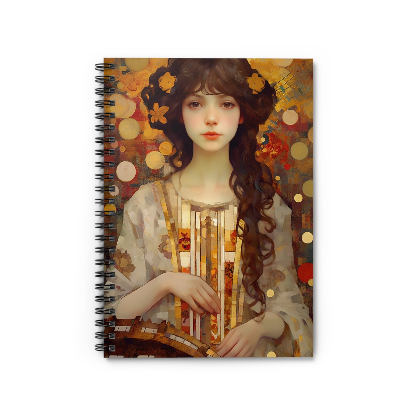Saint Cecilia Journal - Sanctified Souls Art - Religious Based Notebook - Spiral Notebook - Ruled Line
