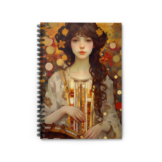 Saint Cecilia Journal - Sanctified Souls Art - Religious Based Notebook - Spiral Notebook - Ruled Line