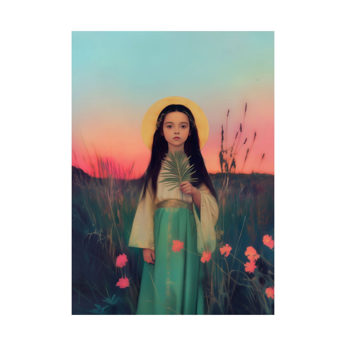 Saint Charity -  Sanctified Souls Print - Multiple Sizes - Premium Posters - Catholic Art - Christian Home - Martyr Saint