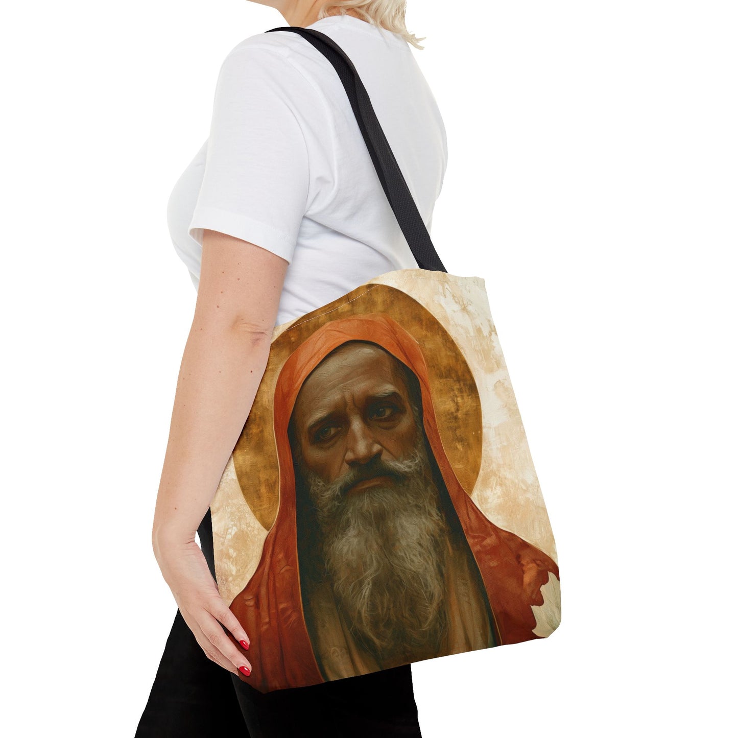 Saint Augustine of Hippo Tote Bag - Large Medium Small Faith Art Bag - Catholic Faith Purse - Religious