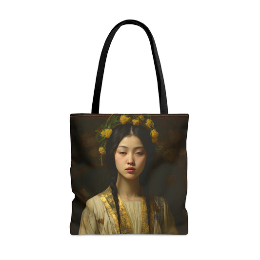 Saint Agatha Lin Tote Bag - Purse - Three sizes - Large Medium Small Faith Art Bag - Catholic faith inspired carry-all purse - Double Sided