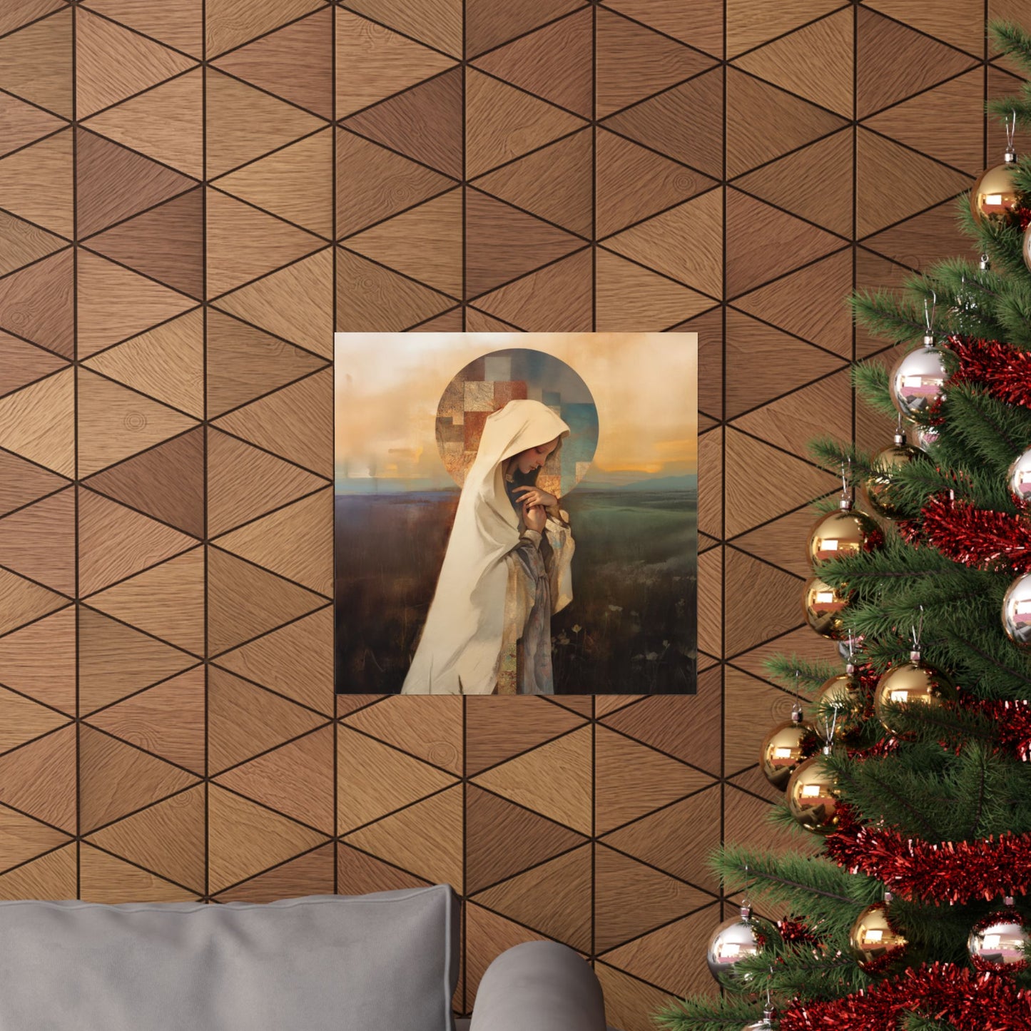 Our Lady of the Prairie - Sanctified Souls Print - Multiple Sizes - Premium Posters - Catholic Art - Christian Home