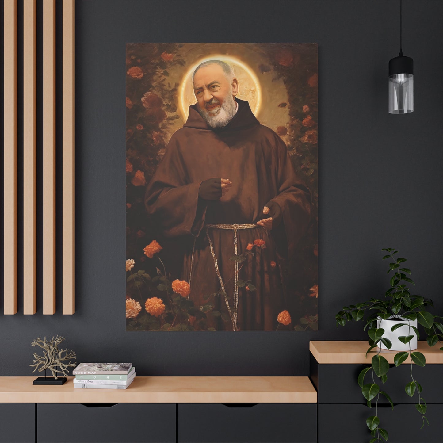 Saint Padre Pio - Museum Wrapped Canvas - Sanctified Souls Print - Religious Art for your Home