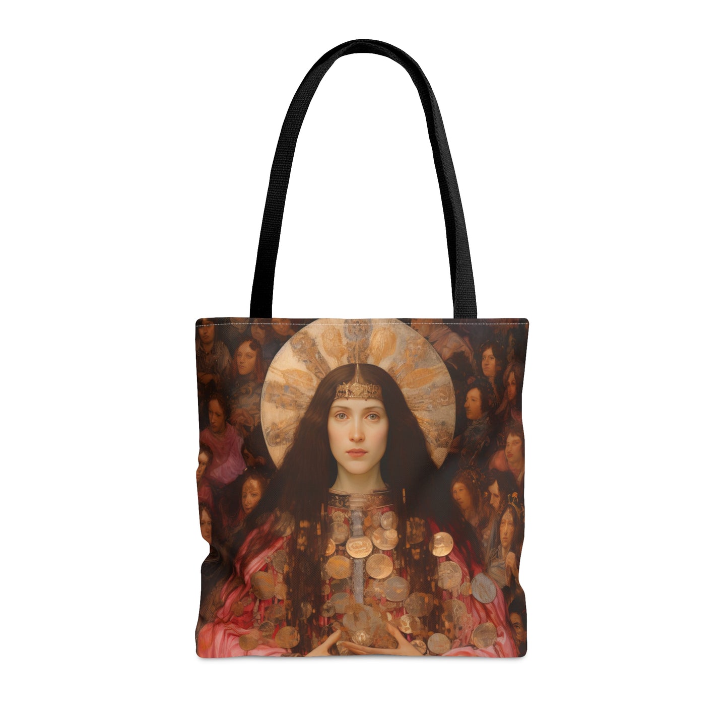Saint Praxedes Tote Bag - Purse - Three sizes - Large Medium Small Faith Art Bag - Catholic faith carry-all purse - Double Sided