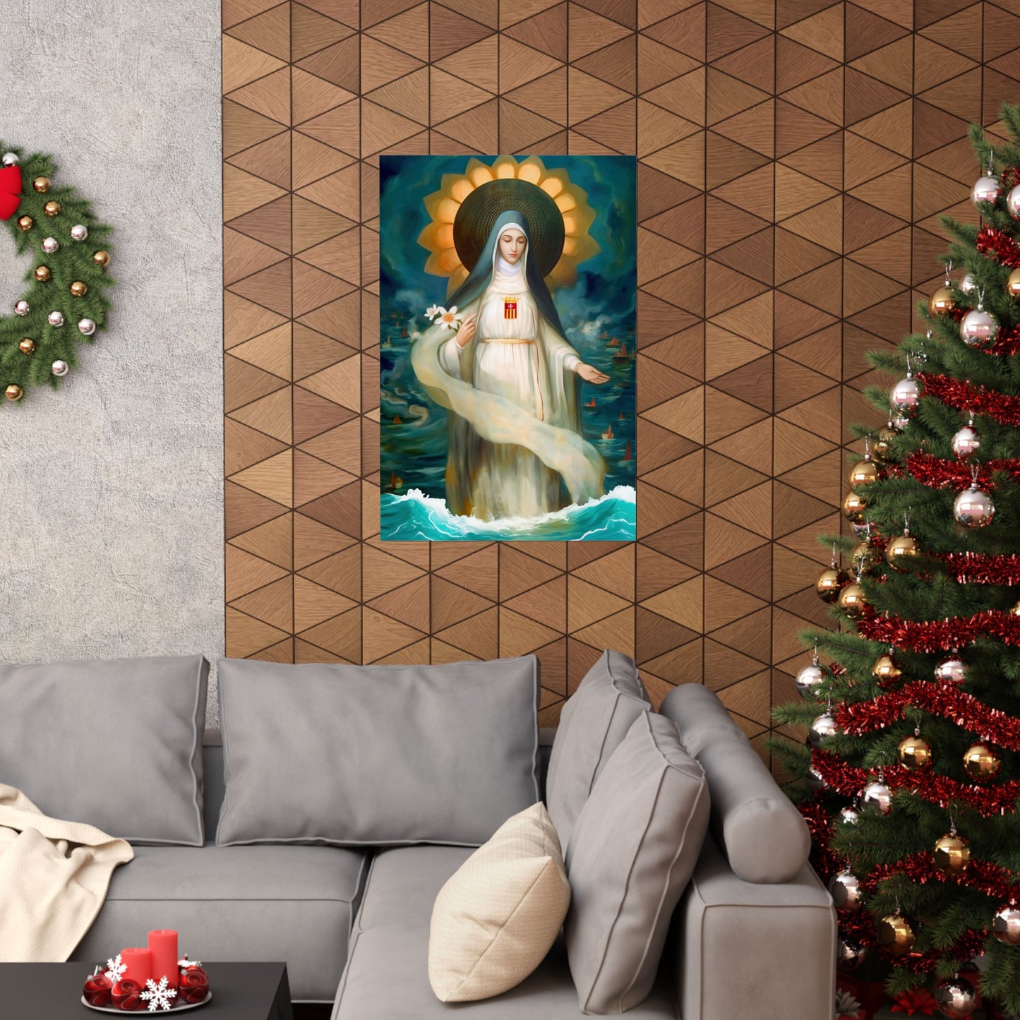 Mary of Cervellon / Saint Maria of Cerevellon - Sanctified Souls Print - Multiple Sizes - Premium Matte Vertical Posters