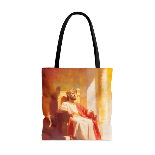 King Solomon: Keeper of God's Understanding - Tote Bag - Large Medium Small Faith Art Bag - Catholic Faith Purse