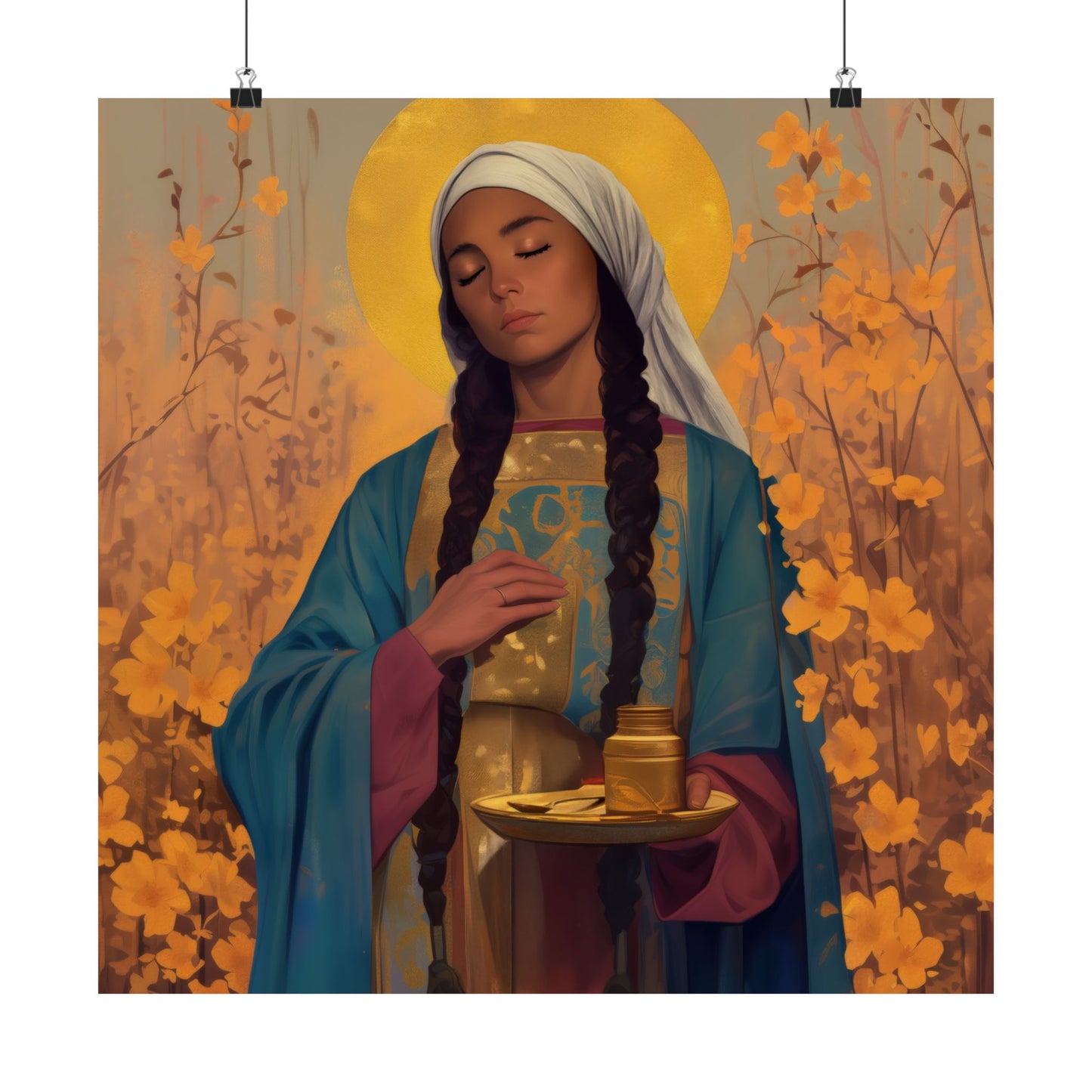 Saint Hermione of Ephesus - Sanctified Souls Print - Multiple Sizes - Premium Matte Vertical Posters