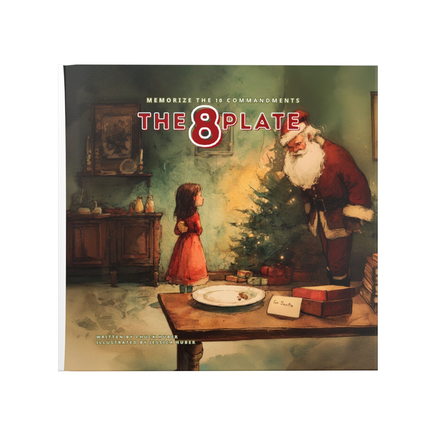 The 8 Plate (Hardcover) Ten Commandments Book | Catholic Memory Book for Kids | Bible Mnemonics for Children | Christian Kids Book