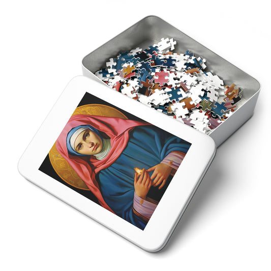 Saint Bernadette - Puzzle and Keepsake Tin - Religious Jigsaw Puzzle (30, 110, 252, 500,1000-Piece) - Religious Puzzle