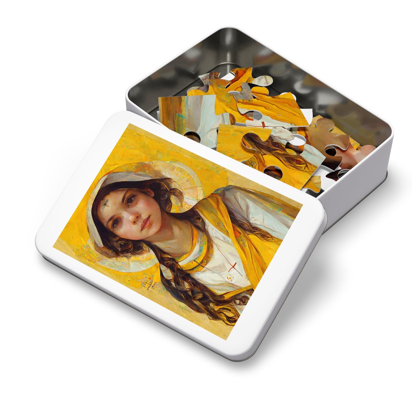 Saint Agatha - Puzzle and Keepsake Tin - Religious Jigsaw Puzzle (30, 110, 252, 500,1000-Piece) - Religious Puzzle - Patron Saint