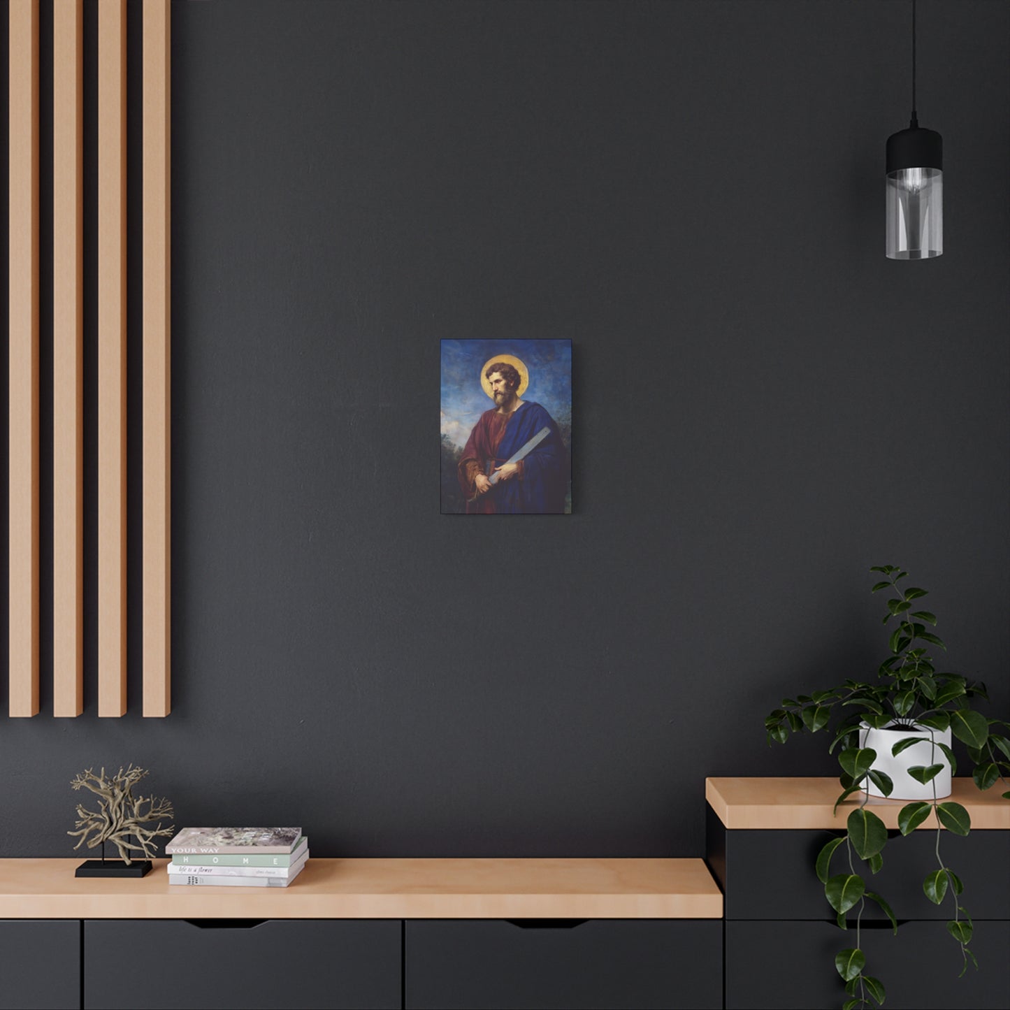 Saint Simon the Apostle  - Gallery Wrapped Canvas - Print - Religious Art for your Home - Catholic Art