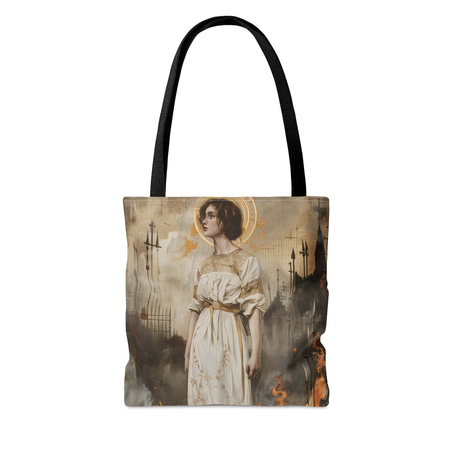 Saint Joan of Arc - Purse - Three sizes - Large Medium Small Faith Art Bag - Catholic purse - Double Sided - Patron Saint Artwork