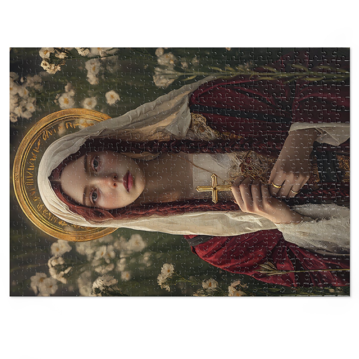 Saint Hilaria - Puzzle & Tin - Religious Jigsaw Puzzle (30, 110, 252, 500,1000-Piece)