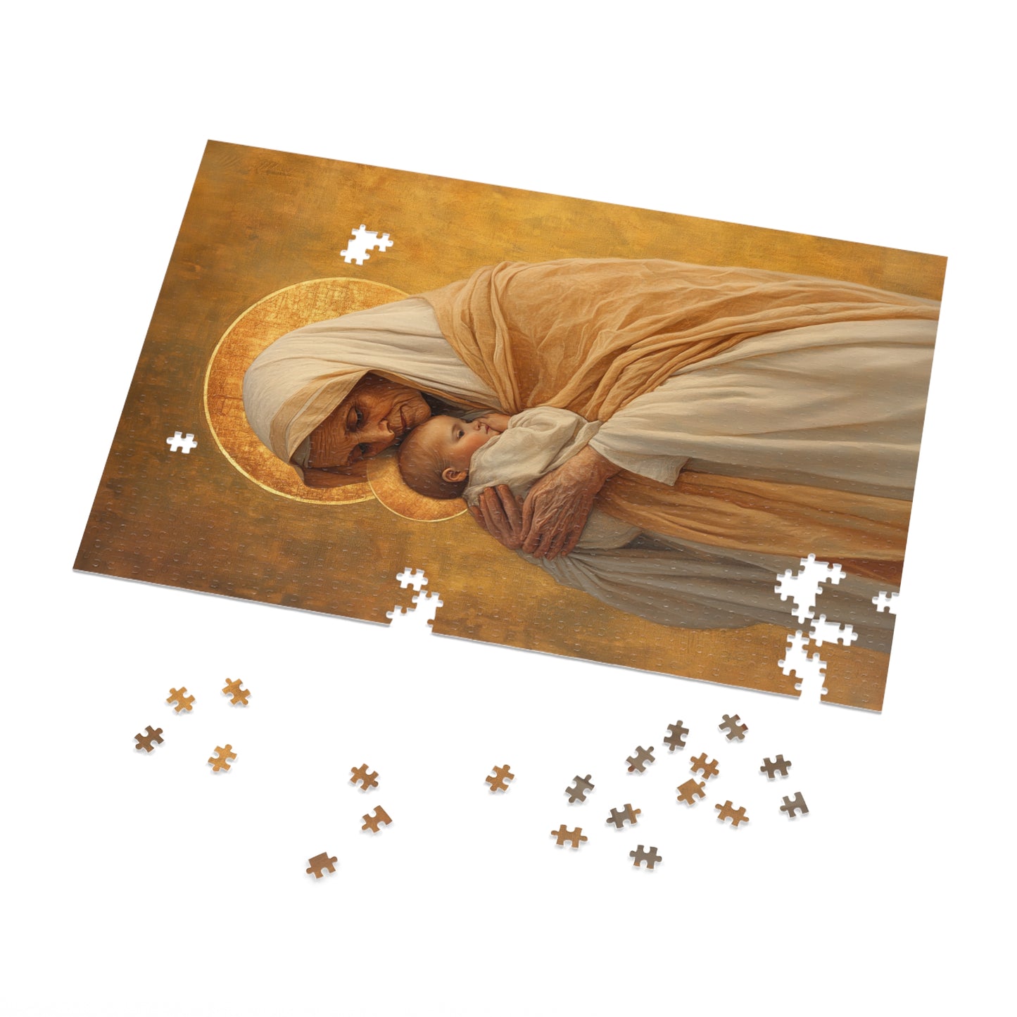 Saint Anna the Prophetess - Puzzle and Keepsake Tin - Religious (30, 110, 252, 500,1000) - Religious Puzzle - Gifts for Catholic Families