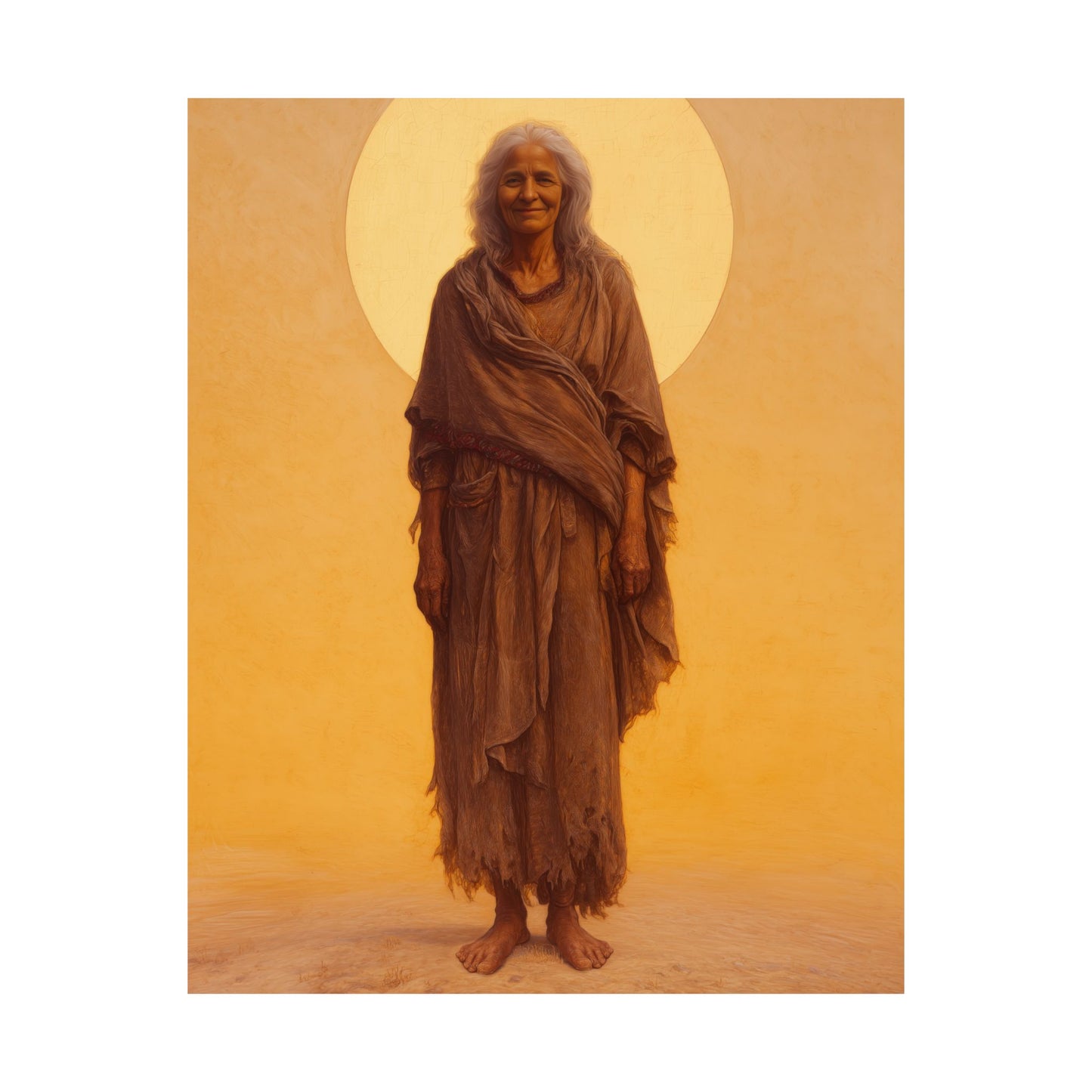 Saint Mary of Egypt - Desert Mother - Sanctified Souls Print - Multiple Sizes - Premium Matte Vertical Posters