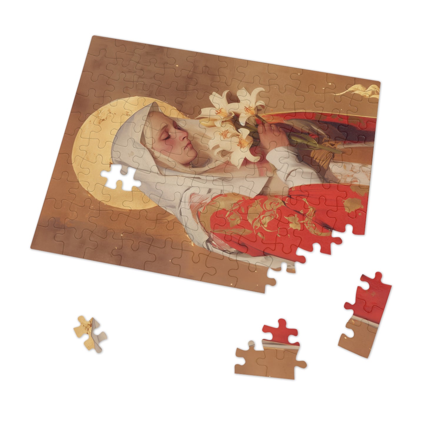 Saint Faith of Agen - Puzzle & Keepsake Tin - Religious Jigsaw Puzzle (30, 110, 252, 500,1000-Piece)