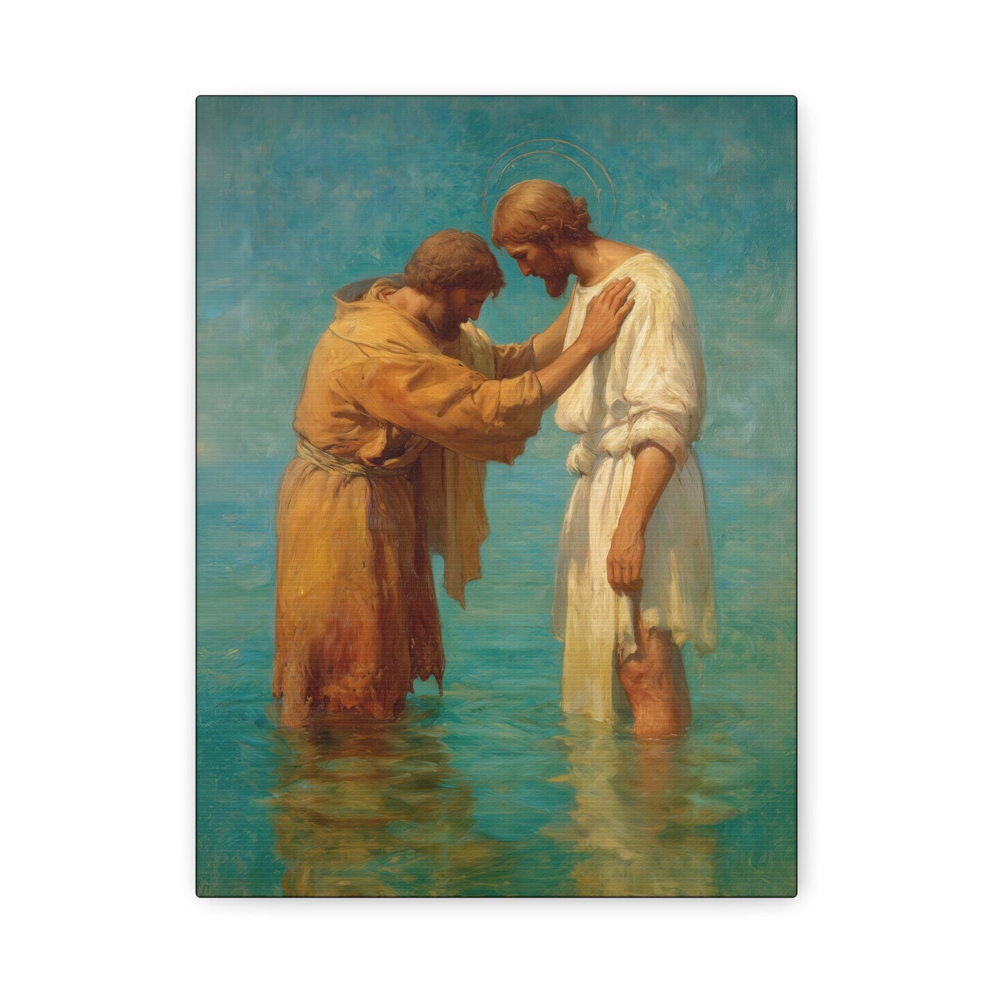Saint John the Baptist, Servant of the Dawn - Museum Wrapped Canvas - Print - Religious Art for your Home - Christian print - Prayer Room