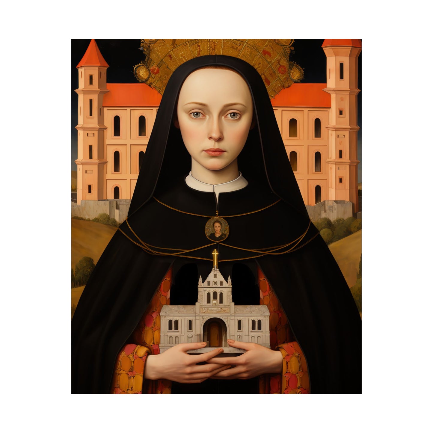Saint Hedwig - Sanctified Souls Print - Multiple Sizes - Premium Matte Vertical Posters