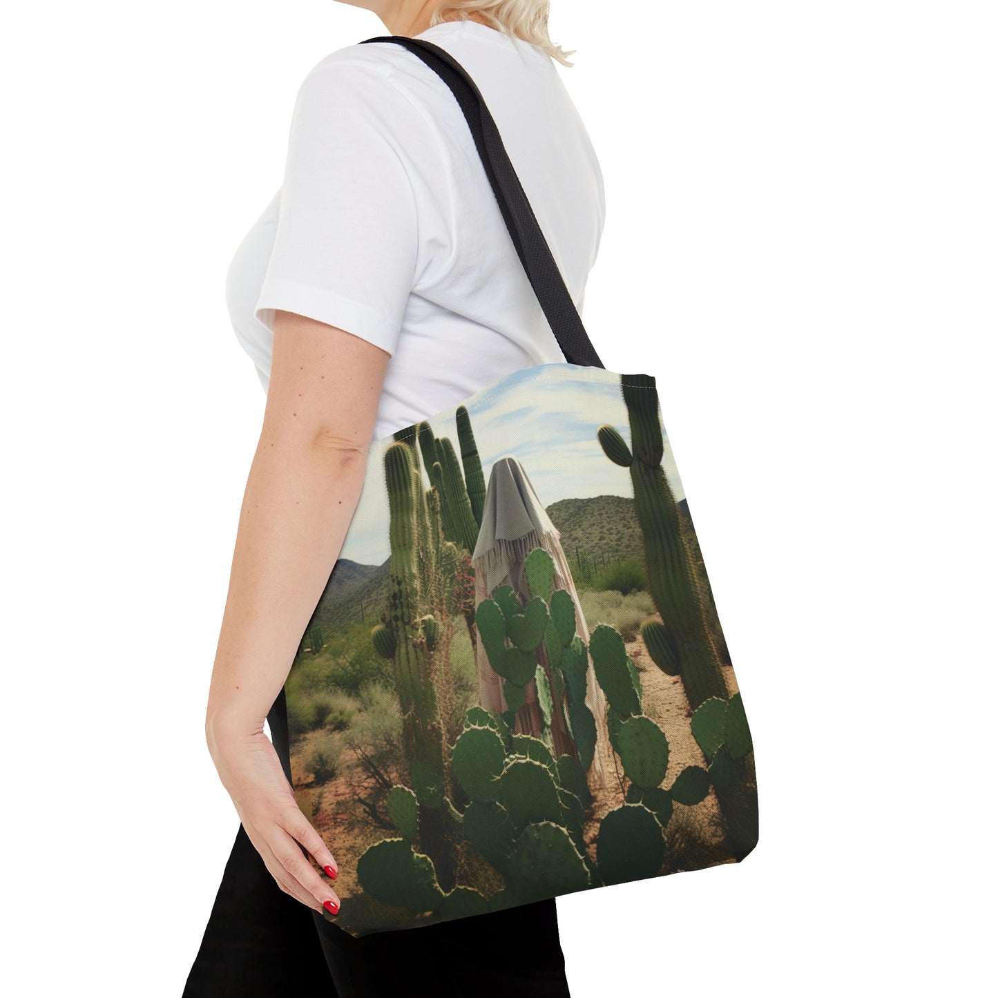 Saint Amma Syncletica Tote Bag - Catholic faith inspired carry-all purse - day to day bag - Desert Mothers Series