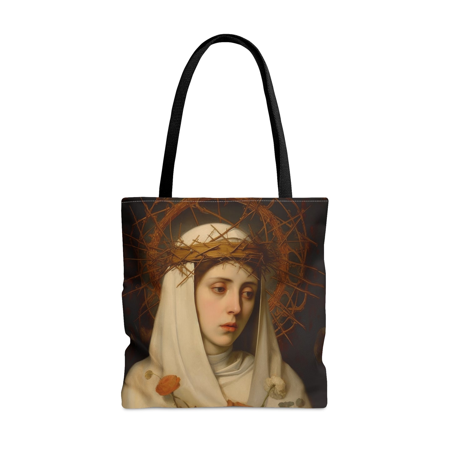 Saint Catherine of Siena Tote Bag - Large Medium Small Faith Art Bag -  Catholic Saint Purse - Carry All Bag - Religious Art Gift