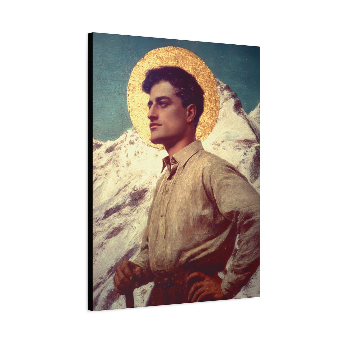 Saint Pier Giorgio Frassati -  Museum Wrapped Canvas - Sanctified Souls Print - Religious Art for your Home - Catholic Patron Saint Art