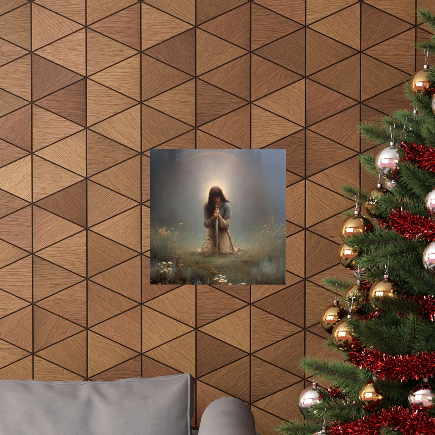 Saint Joan of Arc - Sanctified Souls Print - Multiple Sizes - Premium Posters - Catholic Art - Christian Home Decor Artwork